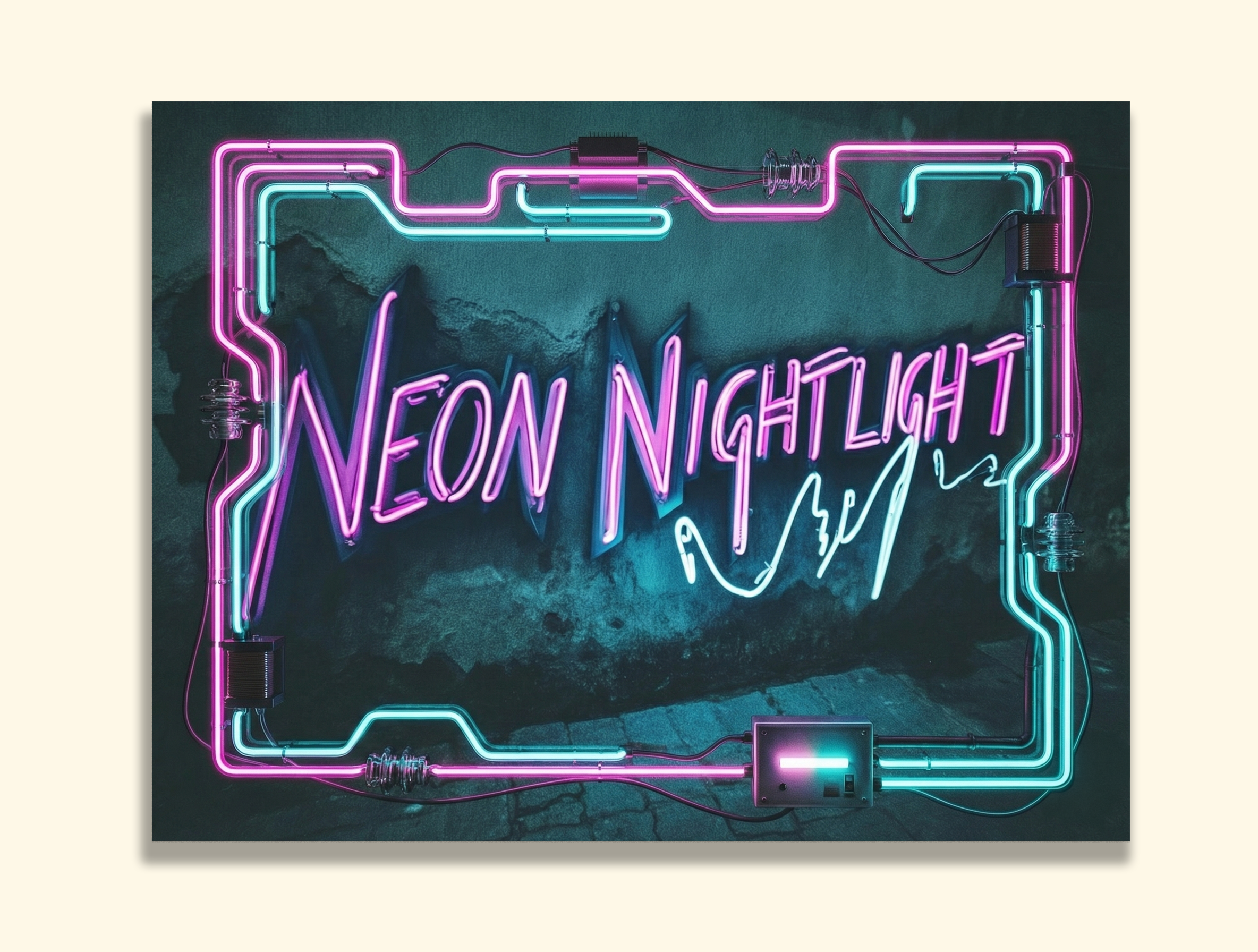 Neon Nightlight 16X20 Matte Poster
